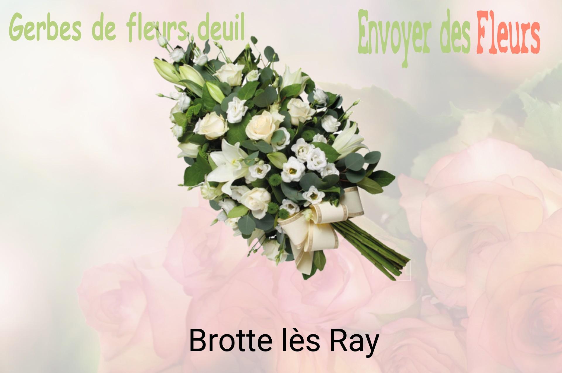 Gerbe de fleurs de deuil livrée à Brotte-lès-Ray
